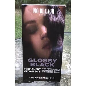 Bleach London Glossy Black Permanent VEGAN Hair Dye NEW in Box! Made In Europe.